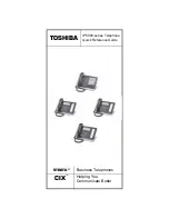 Toshiba Strata CIX IP5000-Series Quick Reference Manual preview