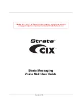 Preview for 1 page of Toshiba Strata CIX LUCA User Manual