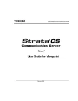 Toshiba Strata CS User Manual preview