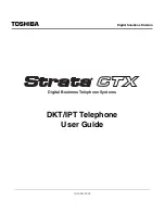 Toshiba Strata CTX DKT3000 Series User Manual preview