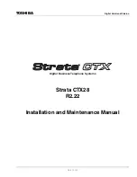 Toshiba Strata CTX Series Installation And Maintenance Manual preview