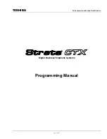 Toshiba Strata CTX Programming Manual preview