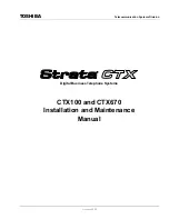 Toshiba Strata CTX100 Installation And Maintenance Manual предпросмотр