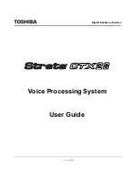 Предварительный просмотр 1 страницы Toshiba Strata CTX28 User Manual