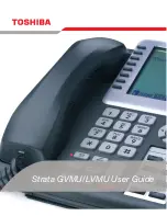 Toshiba Strata GVMU User Manual preview