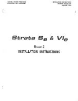 Preview for 1 page of Toshiba Strata Se Installation Instructions Manual