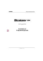 Preview for 1 page of Toshiba Stratagy DK Installation & Programming Manual