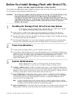 Preview for 5 page of Toshiba Stratagy Flash Installation Manual