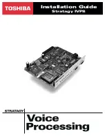 Toshiba Stratagy IVP8 Installation Manual preview