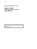 Preview for 1 page of Toshiba SV-1000 User Manual