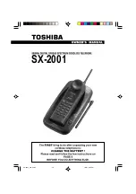 Preview for 1 page of Toshiba SX-2001 Owner'S Manual