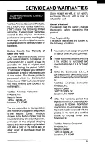 Preview for 33 page of Toshiba SX-2007BK Owner'S Manual