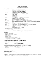 Preview for 1 page of Toshiba T-Series T1200 Specifications