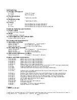 Preview for 2 page of Toshiba T-Series T2000 Specifications