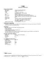 Toshiba T-Series T3200 Specifications preview