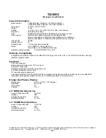 Toshiba T-Series T3200sx Specifications preview