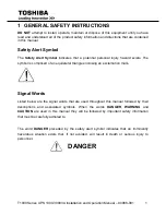 Preview for 11 page of Toshiba T1000 Series Installation And Operation Manual