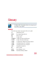 Preview for 201 page of Toshiba T210 User Manual