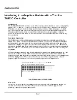 Предварительный просмотр 1 страницы Toshiba T6963C Application Note