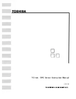 Toshiba TC-net 100 Instruction Manual preview