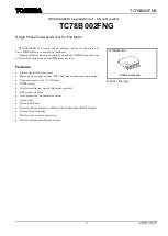 Preview for 2 page of Toshiba TC78B002FNG Manual