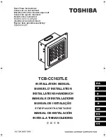 Toshiba TCB-CC163TLE Installation Manual preview