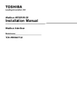 Toshiba TCB-IFMB641TLE Installation Manual preview