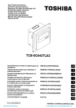 Preview for 1 page of Toshiba TCB-SC642TLE2 Installation Manual