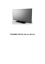 Preview for 1 page of Toshiba TD-E432 Service Manual