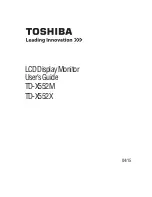 Preview for 1 page of Toshiba TD-X552M User Manual