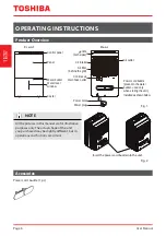 Preview for 6 page of Toshiba TDDP2213ES2C User Manual