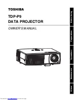 Предварительный просмотр 1 страницы Toshiba TDP-B1-US Owner'S Manual