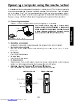 Предварительный просмотр 23 страницы Toshiba TDP-B1-US Owner'S Manual