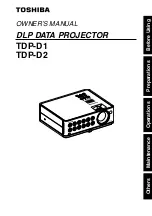 Preview for 1 page of Toshiba TDP-D1 Owner'S Manual