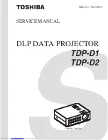 Preview for 1 page of Toshiba TDP-D1 Service Manual