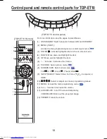 Preview for 18 page of Toshiba TDP-ET10 Owner'S Manual