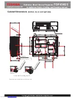 Preview for 5 page of Toshiba TDP-EW25 Installation Manual