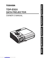 Preview for 1 page of Toshiba TDP-EX20 Owner'S Manual