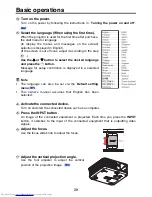 Preview for 28 page of Toshiba TDP-F10 Owner'S Manual