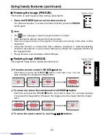 Preview for 31 page of Toshiba TDP-F10 Owner'S Manual