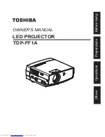 Toshiba TDP-FF1A Owner'S Manual preview