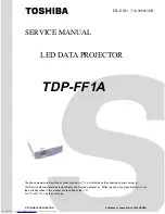 Toshiba TDP-FF1A Service Manual preview