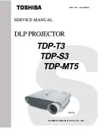 Preview for 1 page of Toshiba TDP-MT5 Service Manual