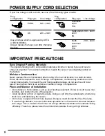 Preview for 8 page of Toshiba TDP-MT500 Owner'S Manual