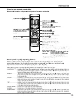 Preview for 13 page of Toshiba TDP-MT500 Owner'S Manual