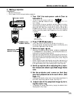 Preview for 25 page of Toshiba TDP-MT500 Owner'S Manual