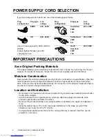 Предварительный просмотр 6 страницы Toshiba TDP-MT700 Owner'S Manual