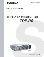 Toshiba TDP-P4 Service Manual preview