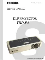 Preview for 1 page of Toshiba TDP-P6 Manual