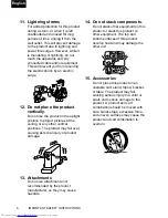 Preview for 6 page of Toshiba TDP-P75 Owner'S Manual